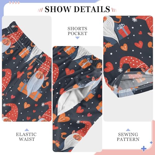 Pajama Pants Gnomes Hearts Valentines PJ Bottoms Sleepwear Lounge Sleep Pant with Pockets4