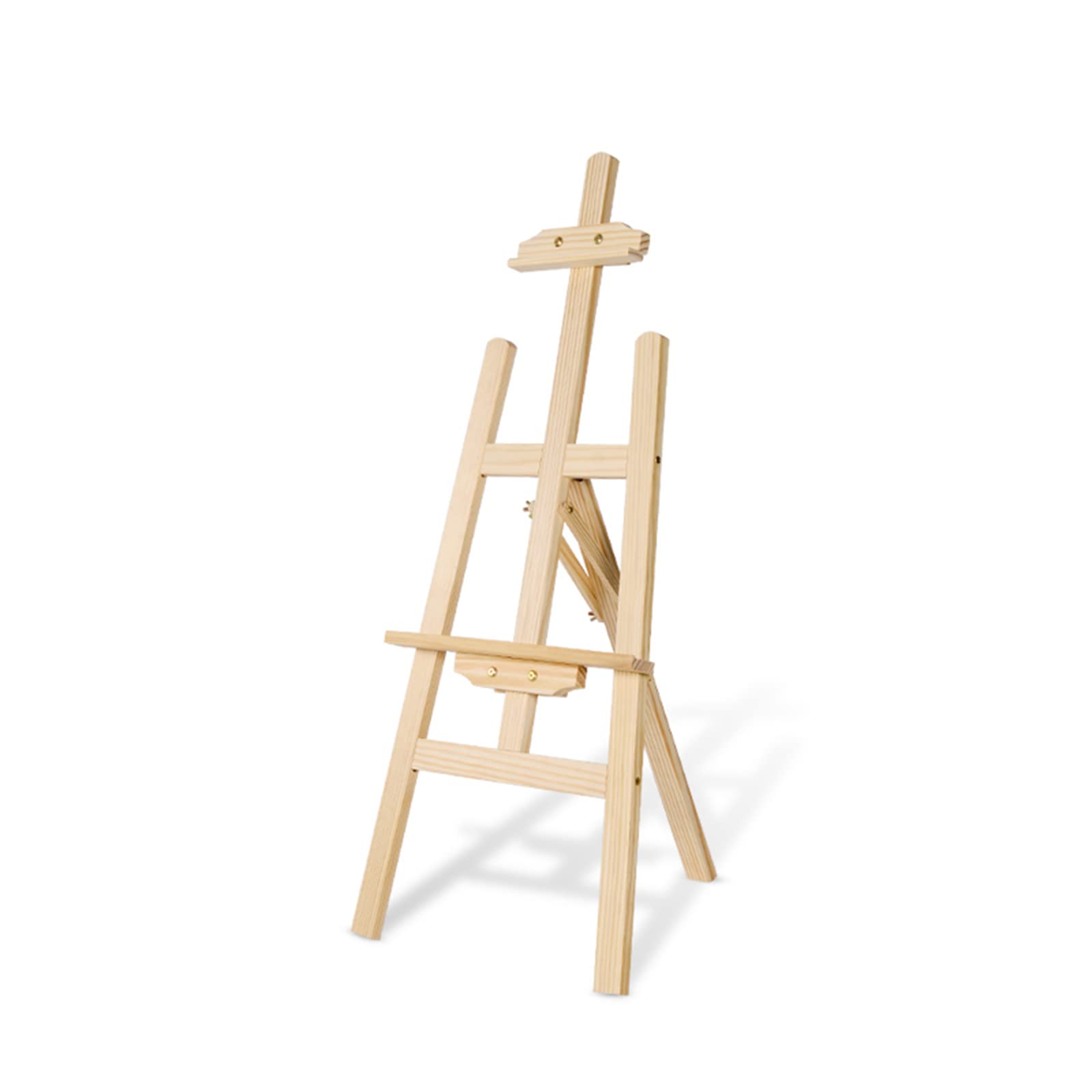 ASerZenith 90/120/150Cm Tall Easels, Easel Stand For Painting, Portable Tripod Easel For Displaying Wedding Signs And Posters, Easy Folding, Lightweight, Wooden,A-90Cm