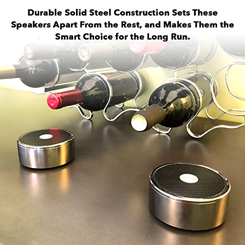 True Wireless Speakers: Twin Portable TWS Bluetooth Mini Stereo Speaker Dual Set Big Bass for Apple iPhone iOS Google Android Samsung Galaxy Nexus Smart Phones Laptops MAC PC Tablets Smartphones Echo