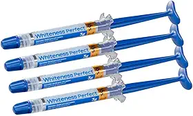 Kit 4 Clareador Dental Caseiro Whiteness Perfect 16% Fgm