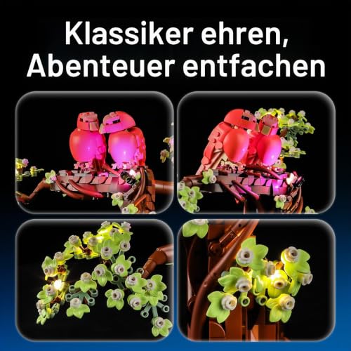 YEABRICKS LED Licht für Lego-21365 LEGO Ideas Turteltauben Bausteine Modell (Bausteine Set Nicht enthalten) – Ansicht 3