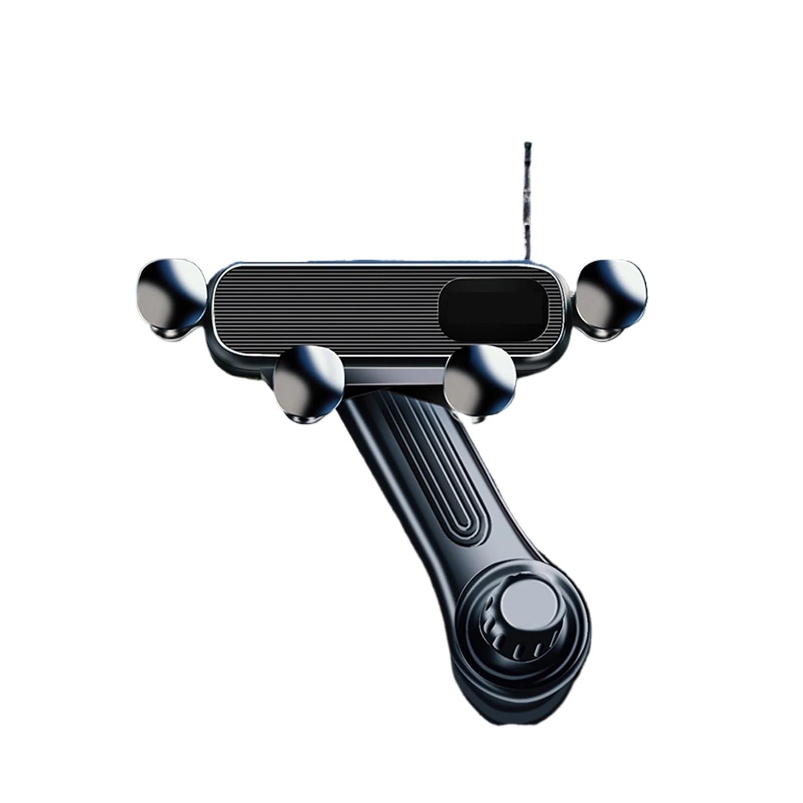 Porta Cellulare Auto Supporto for telefono da auto Gravity for telefoni cellulari da 4,7-7 pollici, supporto universale antiurto for bocchetta dell'aria, clip GPS for smartphone(Black--long handle)