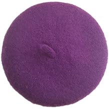 Colorful Cat Dog Beret, Creative Pet Wool Cap Accessories Pet Costume Decor Solid Color Pet HeadwearPurple