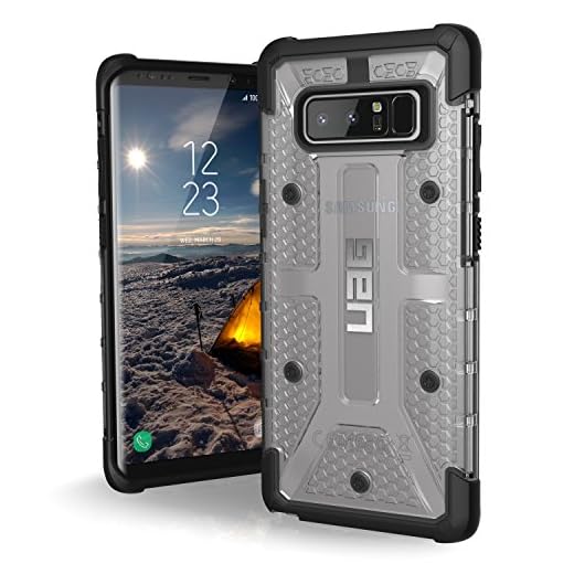 URBAN ARMOR GEAR [UAG Samsung Note 8 Plasma Feather-Light Rugged [Ice] Military Drop Tested Phone Case