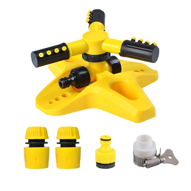 Automatic Sprinklers for Yard, 360 Degree Lawn Sprinklers for Yard, Water Sprinkler System for Lawn, Grass Sprinkler for Lawn, Sprinklers for Large Area Coverage, Lawn and Yard Sprinklers