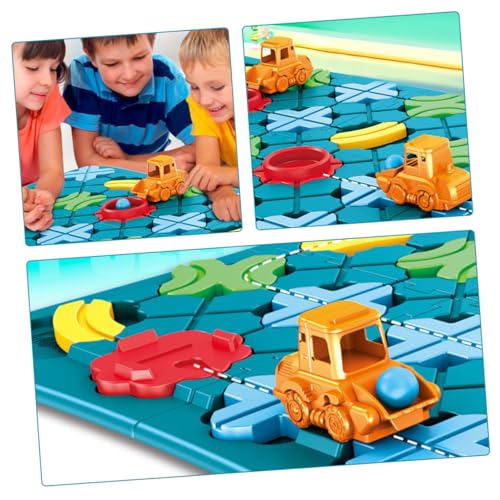 Pista de coches infantil con rompecabezas de plástico resistente para niños 3