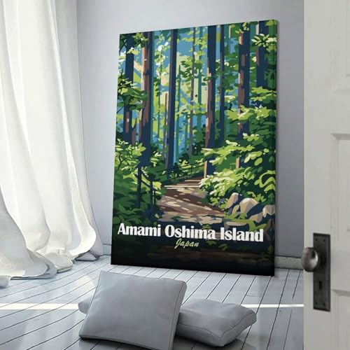 Tableau forêt Amami Oshima pour une ambiance zen dans votre chambre