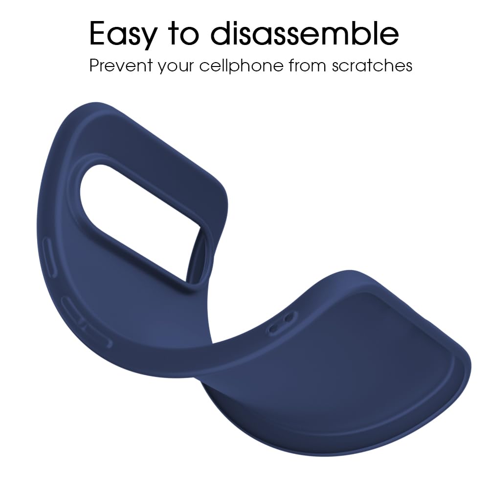 X-level Cover per Google Pixel 9 Pro, Custodia Protezione in Morbida Silicone TPU Ultra Sottile e Anti-Graffio Cover Ultra Slim per Pixel 9 Pro Anti Scivolo, Blu marino