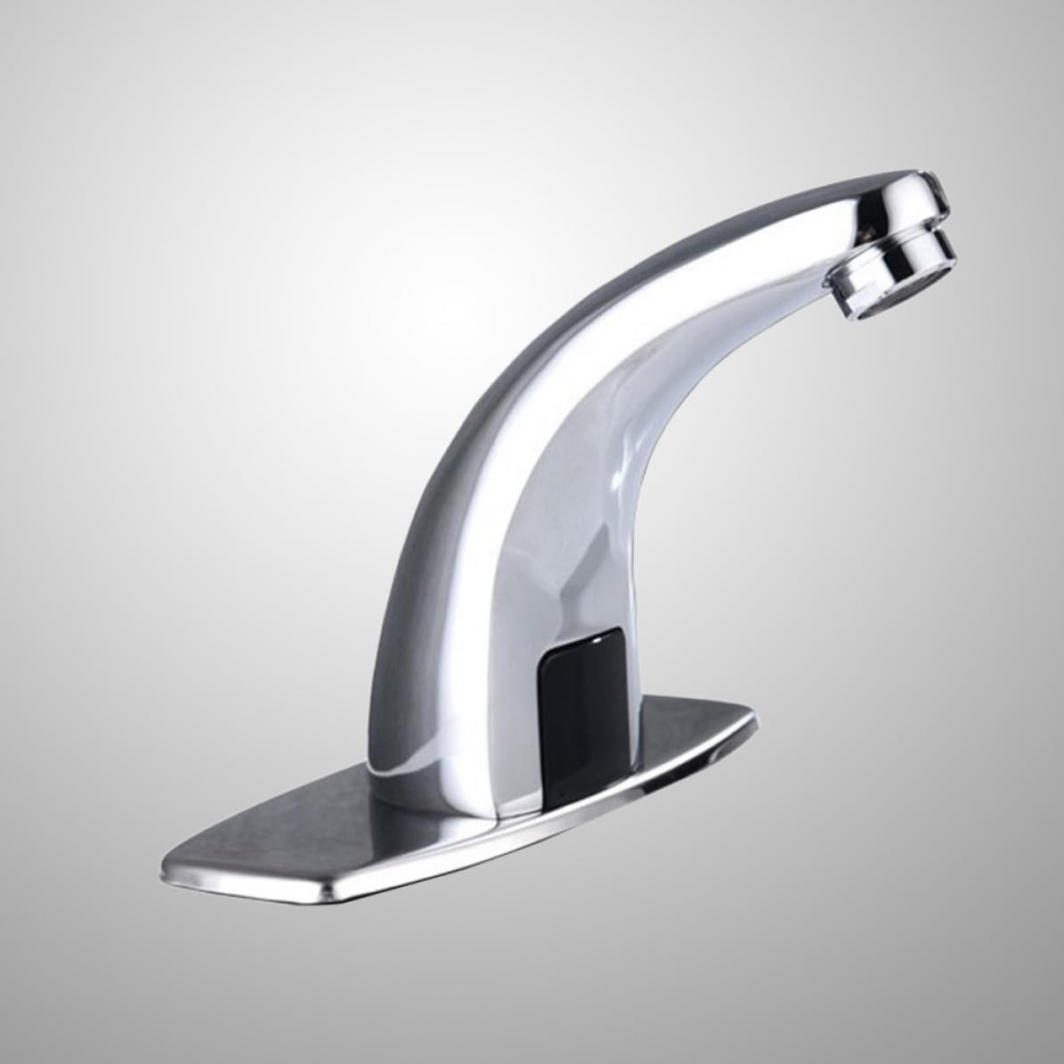 Toddmomy Grifo Automático Función Ahorro de Agua para Lavabo de Baño Sensor Infrarrojo Cobre Plateado y Encendido/apagado Automático