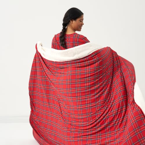 Image of Little Sleepies Holiday Cloud Blanket, 65 inch x 85 inch, Oversized, Holiday Plaid