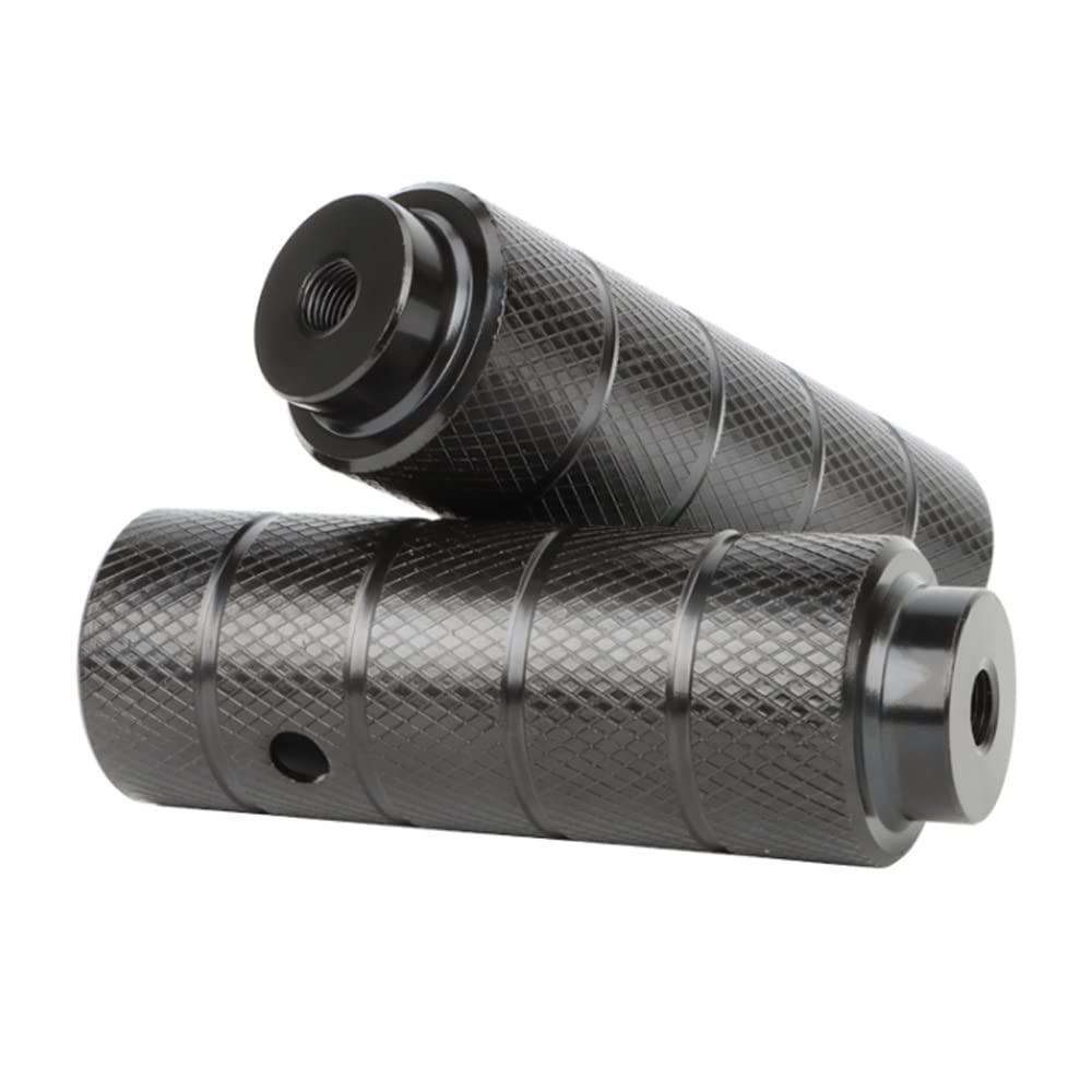 Free-fly 1 Pair Foot Stand Peg, Aluminum Alloy Bike Pegs Foot Pedals Backseats Stands Pack of 2 - Black