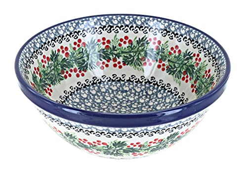 Blue Rose Polish Pottery - Blue Noelle Cereal/Soup Bowl -
