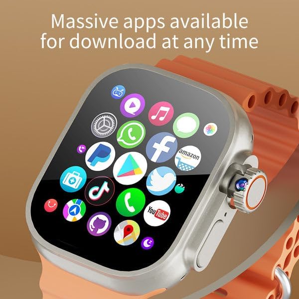 SE HUB CDs9 Premium Smartwatch, 4G SIM, 2.2-Inch AMOLED, 8GB RAM, - Image 4