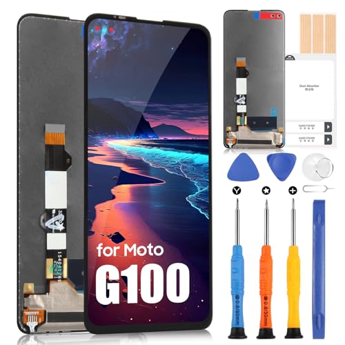 ARSSLY Pantalla LCD para Motorola Moto G100 / Edge S Display XT2125 LCD Display Touch Screen Assembly con kit de reparación (6,7', negro)