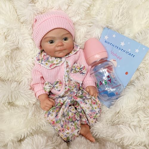 Muñeca bebé de silicona realista de 13 pulgadas miniatura 5