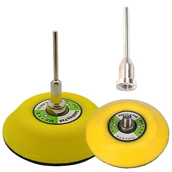 3-inch Hook and Loop Sanding Pad, Diameter 375mm with Shank1/83mm Hook Loop Discs 1-Pack & 2-Pack with Shank Loop Backing Pad 2-Pack