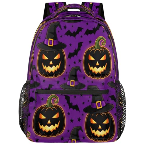 Mochila de calabaza espaciosa para evitar dolor de espalda en universitarios