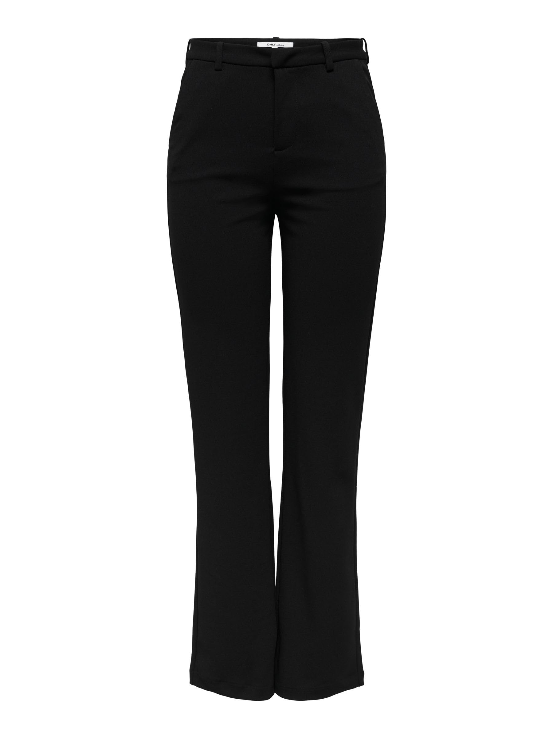ONLY Women's ONLRAFFY-YO Life MID Straight Pant TLR Pants, Black, L/30