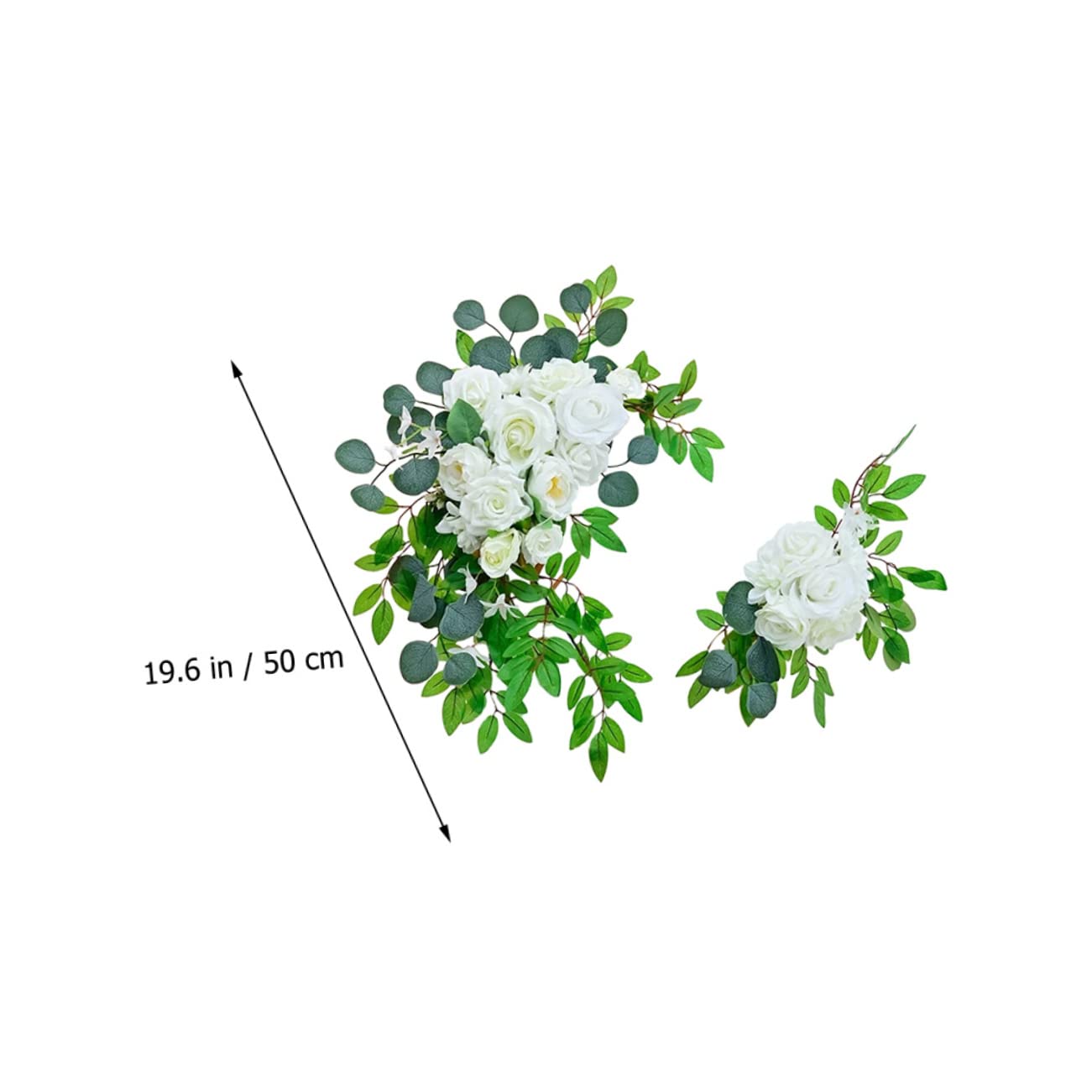 Ciieeo Blumenbogen Hochzeitsdekorationen für Empfang 1 Satz Seidenstoff | Zeremonie und Hintergrund, Künstliche Blumen mit Lebendigem Look, Langlebige Deko für Bouquet und Schild
