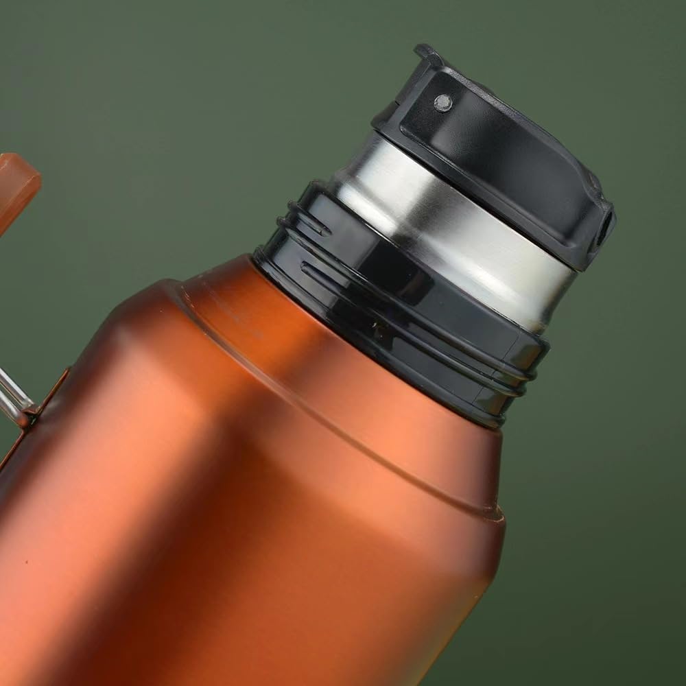 Neue Version Edelstahl vakuumisoliert 1,2 l Mate Tee – kalt für 48 Stunden – 20 Stunden eisgekühlt – spülmaschinenfest – Reisebecher für kalte oder heiße Getränke, BPA-freie Thermoflasche