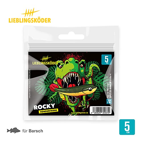Lieblingsköder Gummiköder 5cm - 6 Gummifische, Farbe Lieblingsköder:Rocky