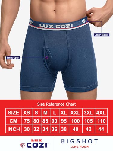Image of Lux Cozi Men's Cotton Boxers (Pack of 5) (Color & Prints May Vary)