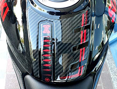 labelbike - 3D Gel Resin Sticker Motorcycle Tank Pad Protection Compatible with Suzuki Katana 2019-2023 red Color
