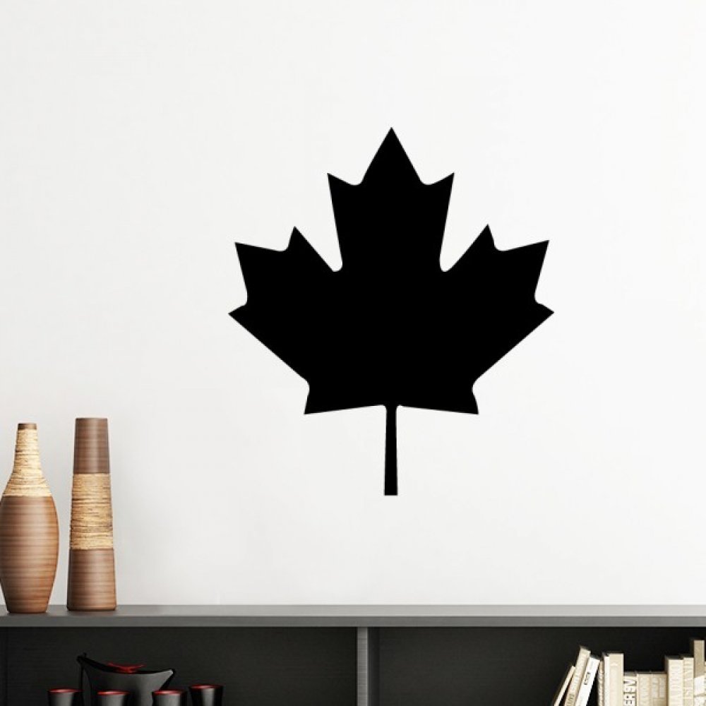 Autocollant mural feuille d'érable Canada pour transformer l'ambiance d'une chambre d'adulte