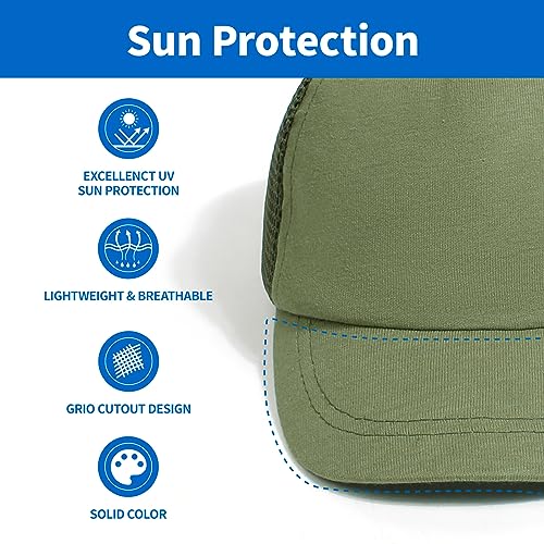 HADM Boné de beisebol infantil infantil chapéu de sol infantil malha cor sólida boné de caminhoneiro