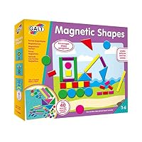 Galt - Magnetic Shapes Over 40 Assorted Magnetic Pieces Early Learning Educational Shape Recognition & Creative Building Toy for Kids Ages 3-6