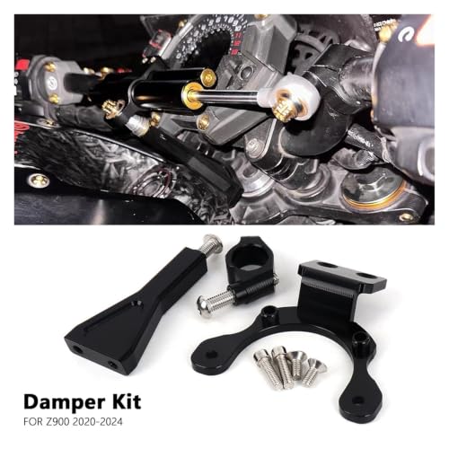 Kit de montage support d'amortisseur direction CNC moto Set 4 complet