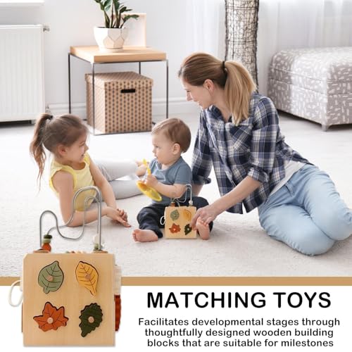 Blocs de construction en bois et kit de séquence de perles