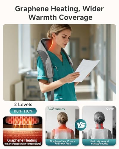 Image of 2026 Cordless 4D Shiatsu Neck and Shoulder Massager With Heat Pain Reilef