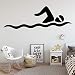 Fun Swimming Freestyle Wall Stickers Ragazzi Camera da letto Decalcomanie Adesivi murali Art Déco A8 M 30x 89 cm