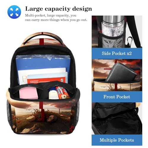 Sac à dos avec trousse multicolore 40cm pour garçons et filles - 3
