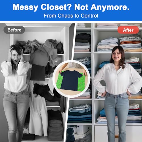 Image of BoxLegend Shirt Folder Board Tshirt Clothes Folder Folding Board Durable Laundry Helper Liner Sorter, Green