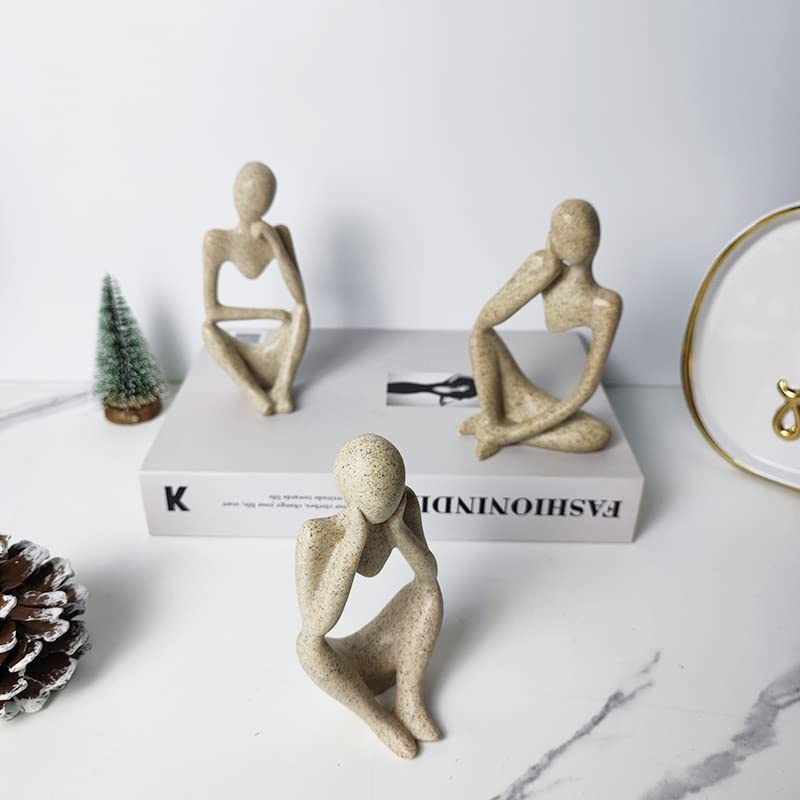 Amazon.co.jp: 考える人 オブジェ インテリアミニチュア 考える人