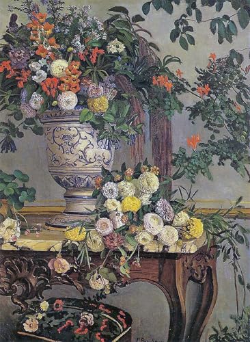 Tableaux graffiti fleurs Jean Frédéric Bazille pour sublimer la décoration du salon moderne