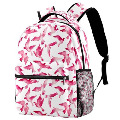 Sac à dos d'école et de voyage oiseaux multicolores dimensions 29.4x20x40cm