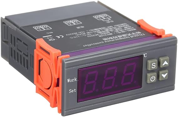 Temperature Controller,MH-1210W Intelligent Microcomputer Digital Temperature Controller Heating/Cooling Temperature Control Thermostat Regulator with Sensor