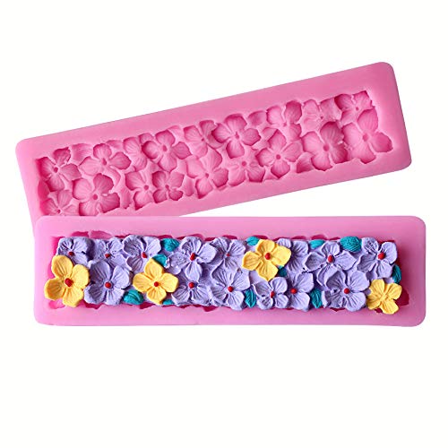HengKe 2 peças de molde de trevo de quatro folhas, molde de silicone Lucky Four Clover, molde de gel
