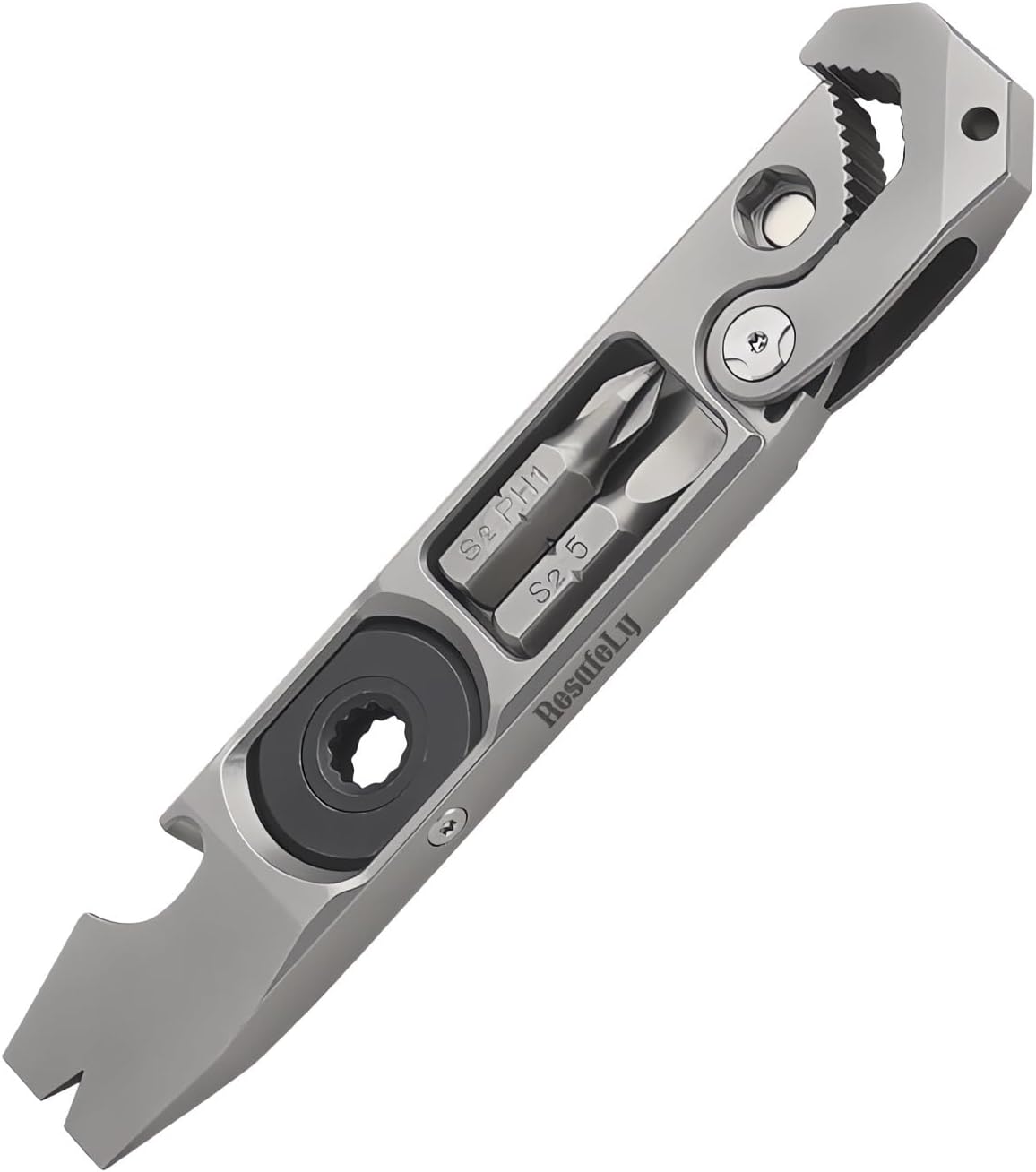 - Titanium Pry Bar,Multi-tool,EDC Tool,Versatile Pry Tool,Bottle Opener,Wrench,Ratche screwdriver,Nail puller,Crowbar in One,Compact Versatile Pocket Pry Bar for Everyday Carry