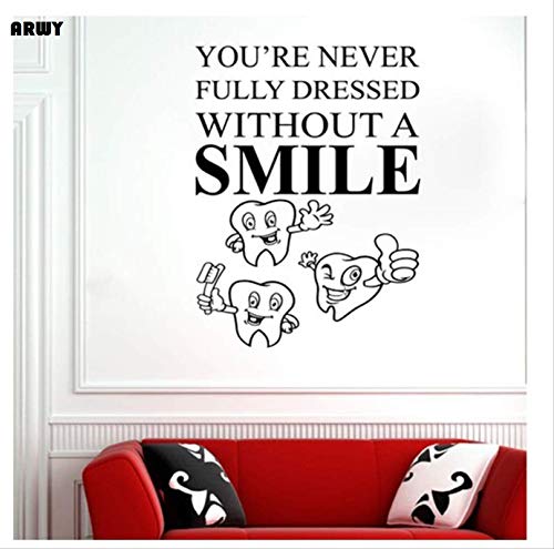 Roonir Dental Wall Stickers for Clinic Vinyl Wall Sticker Dental Clinic Quote Wall Decal You are Never Without Smile Wall Window Decor Wall Stickers 76 X 57Cm (B089YYXGQV) Amazon Price History, Amazon Price Tracker