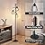 9MMML 68” Living Room Floor Lamp, Industrial Farmhouse 3 Teardrop Cage Standing Lamp,Black Tall Floor Lamp for Bedroom Office, 3 LED Edison Bulbs Included