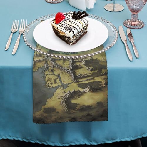 Servilletas de Tela con Diseño Medio Tierra 18.7" x 18.7" miniatura 4