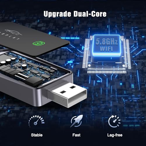 image for WOLIOS Wireless Carplay Adapter Plug & Play Apple Carplay Wireless Ada