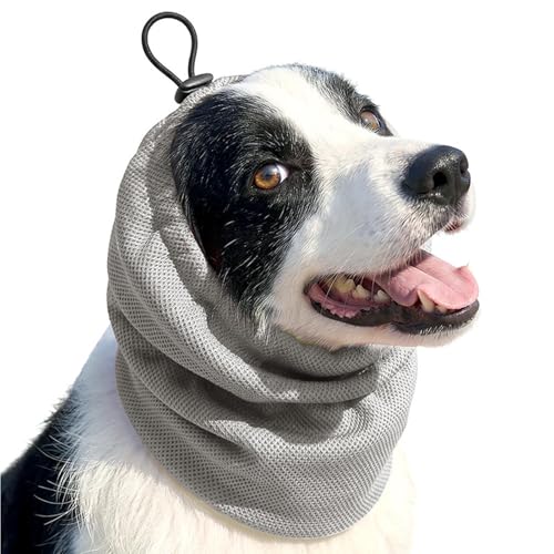 Cache Oreilles pour Chien | Élastique réglable Confortable Antidérapant,Protège-Oreilles Snood pour Chiens | pour Chiots et Chiens Petits Moyens Grands, Intérieur...