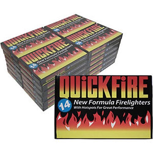 336 Fire Lighters 24 Packs of Quickfire Firelighters Bulk Pack Hotspots Burners by Uwant Fashion Household