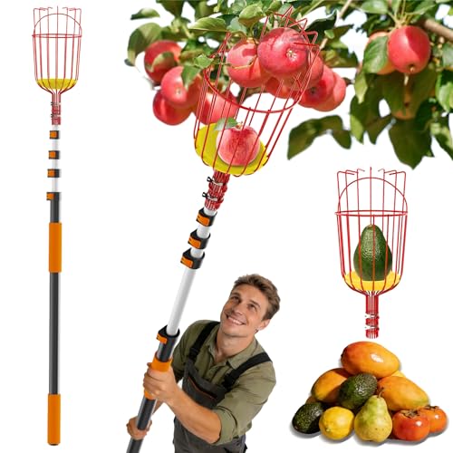 Recolector de Frutas Telescópico Buyplus 26ft con Cesta miniatura 1
