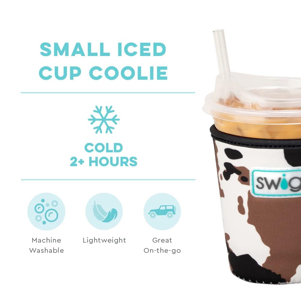 Swig Life Neoprene Iced Cup Coolie - Insulated Sleeve For 22oz-28oz Cups, Keeps Drinks Cold, With Handle